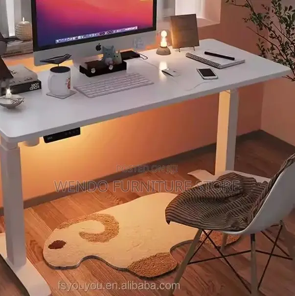 Office Desk; 1.2 Meters Adjustable Height Home Office Electric Tables