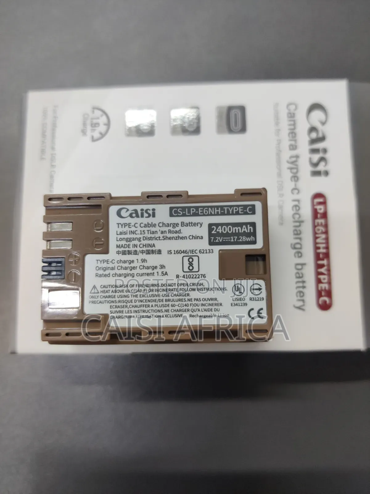 Caisi Lp-E6nh Type-C Rechargeable Battery