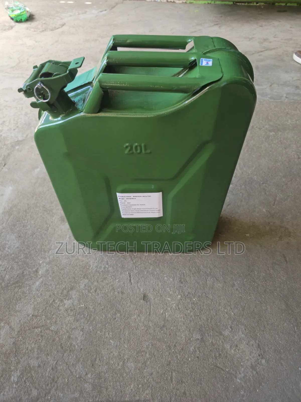 20 Litre Metal Fuel Jerican