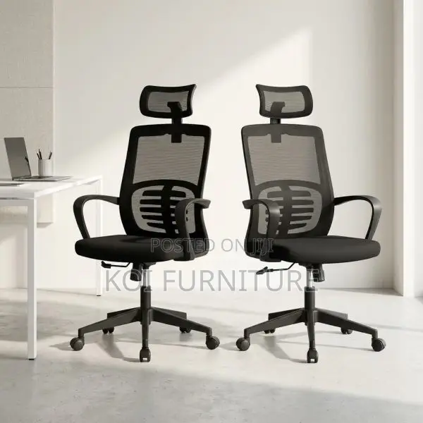 Office Chair : Black Mesh Ergonomic Chair