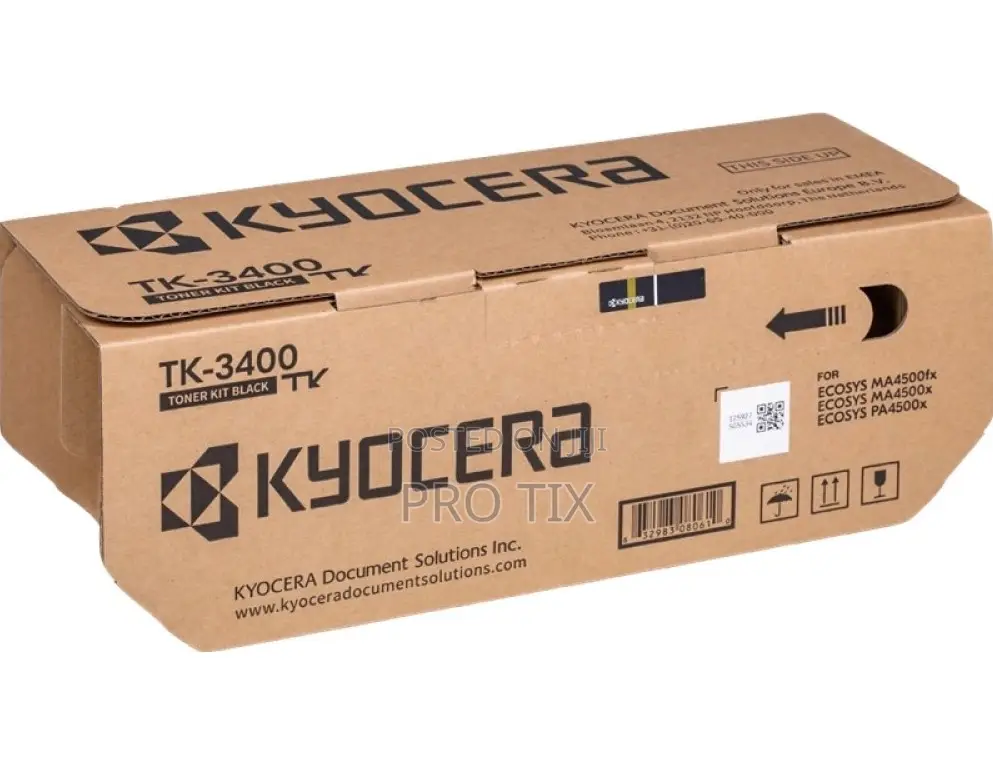 Kyocera Original Black Toner 12500 Pages Tk-3400