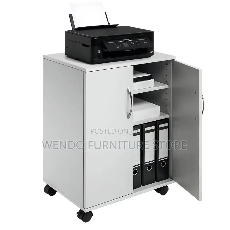 Office Cabinet; 2- Doors Wooden Files Credenza Cabinet