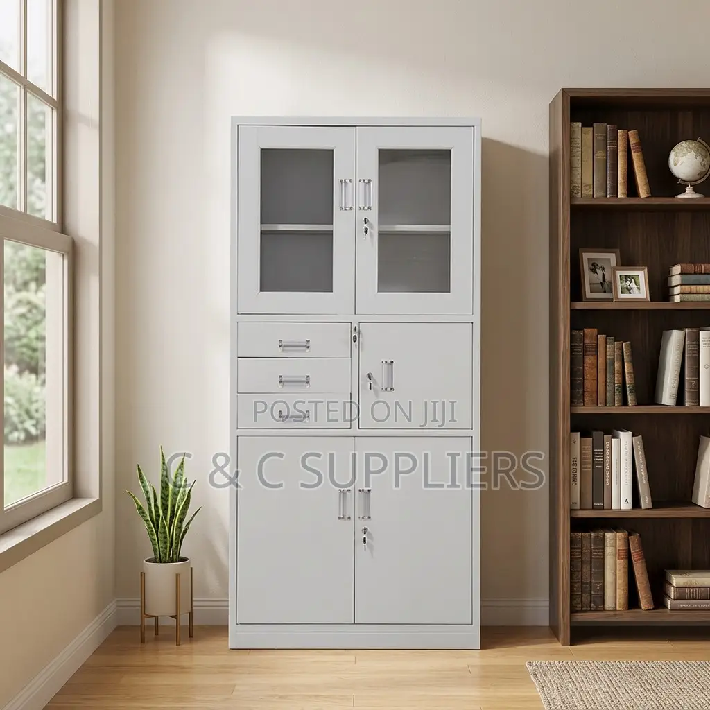 Office 2-Door Cabinet With Safe
