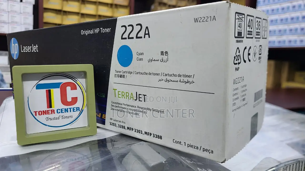 Genuine Oem Hp 222a Cyan Toner Cartridge (W2221a)