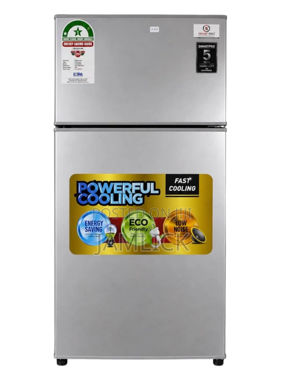 Silver Smart Pro 95l Double Door Fridge - Dv