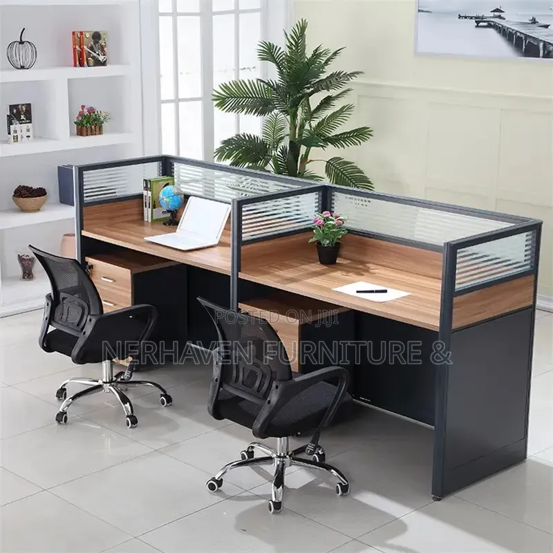 2-Way Office Workstation – Modern Dual Desk Setup for Offices