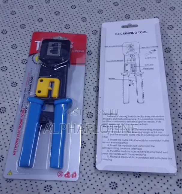 All-in-One Networking Tool Crimping Tool for Rj11, Rj12 $ Rj45 Plugs