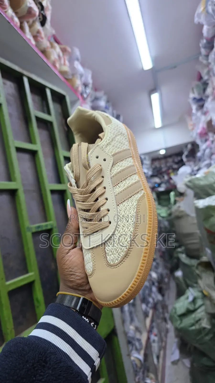 Adidas Samba Og" Crochet Pack Sand Strata Bege