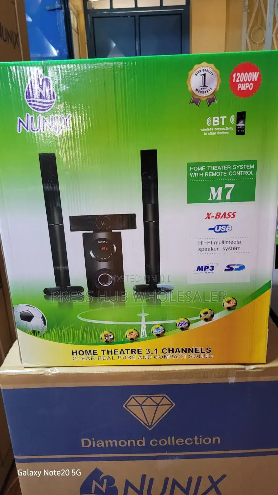 Nunix M7 3.1 Ch Home Theater System With Bluetooth, Usb, Sd Fm