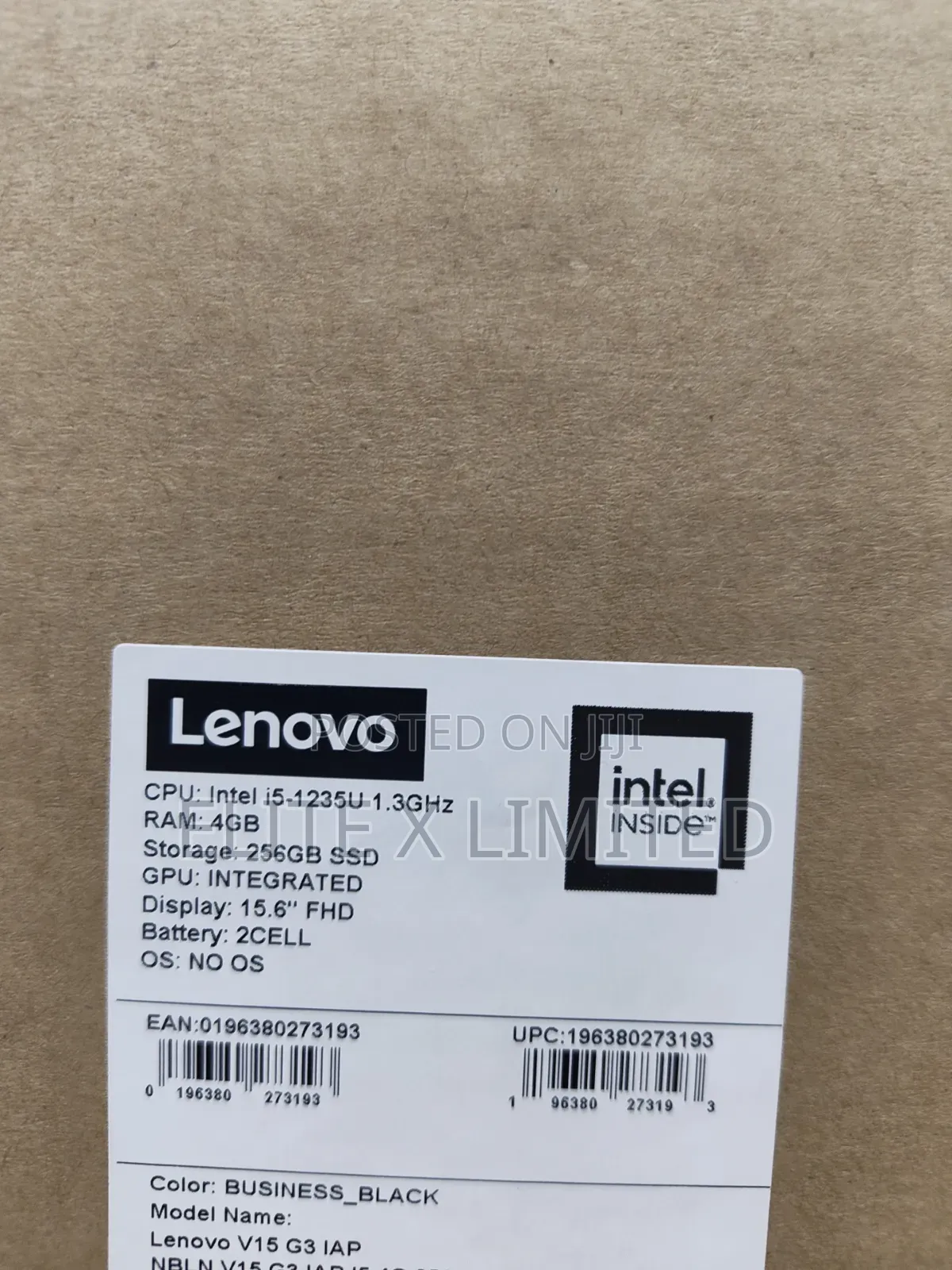 New Laptop Lenovo V15 G3 4GB Intel Core i5 SSD 256GB
