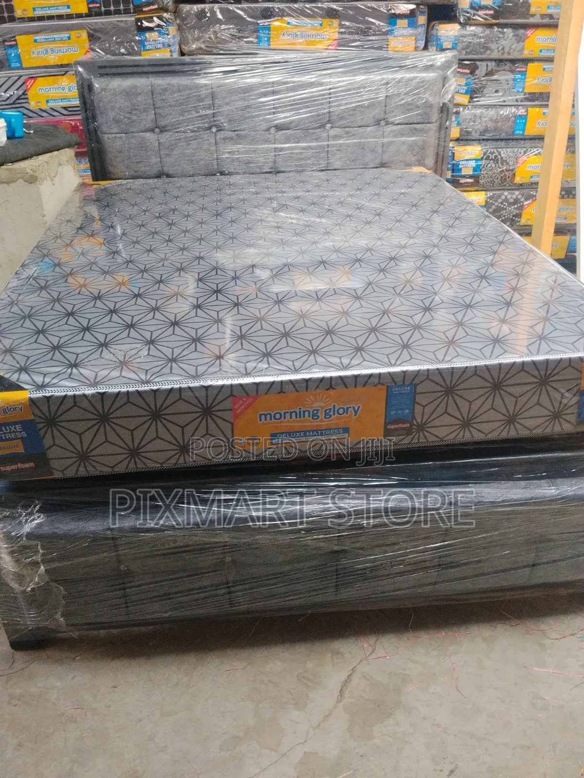 Morning Glory 5x6 8-Inch Plain Top Superfoam Mattress Medium Density