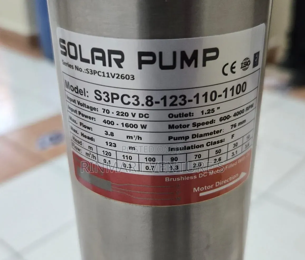 Solar Submusible Pump/Submersible Pump 123m