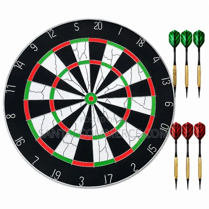 18 Inches Professional Double Sided Dart Board With Darts