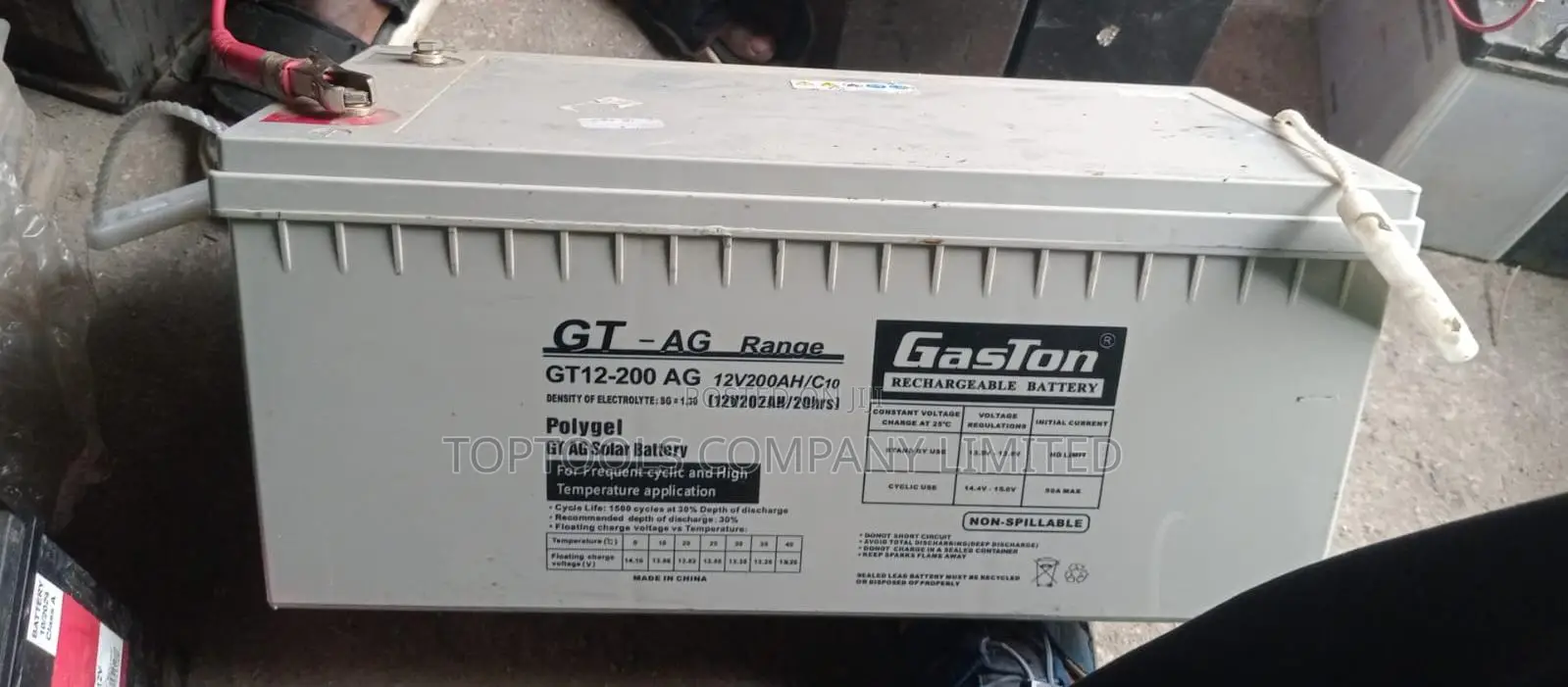 Gaston 200ah Solar Backup Battery Gt200-200 Ag