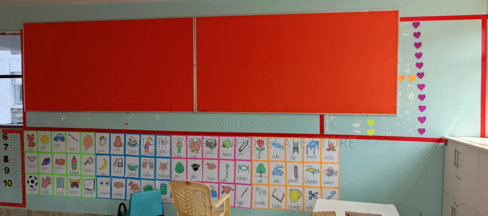 8ftx4ft Orange Noticeboard Pin Board Soft Board 180cm X 120cm