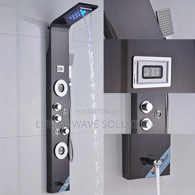 Stainless Steel Shower Panel Set Bather Thermostat Shower