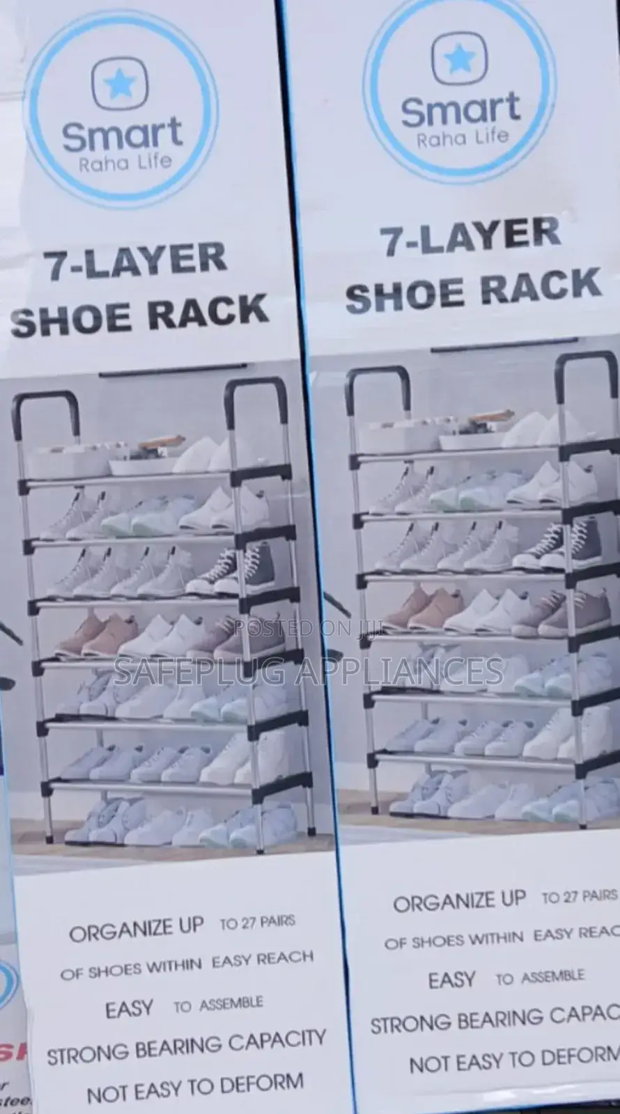 Durable Stainless Steel Free Standing Shoe Rack
