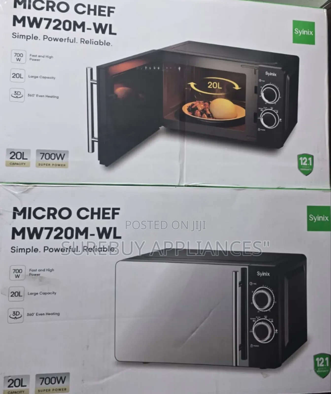 Syinix Manual Microwave 20litres