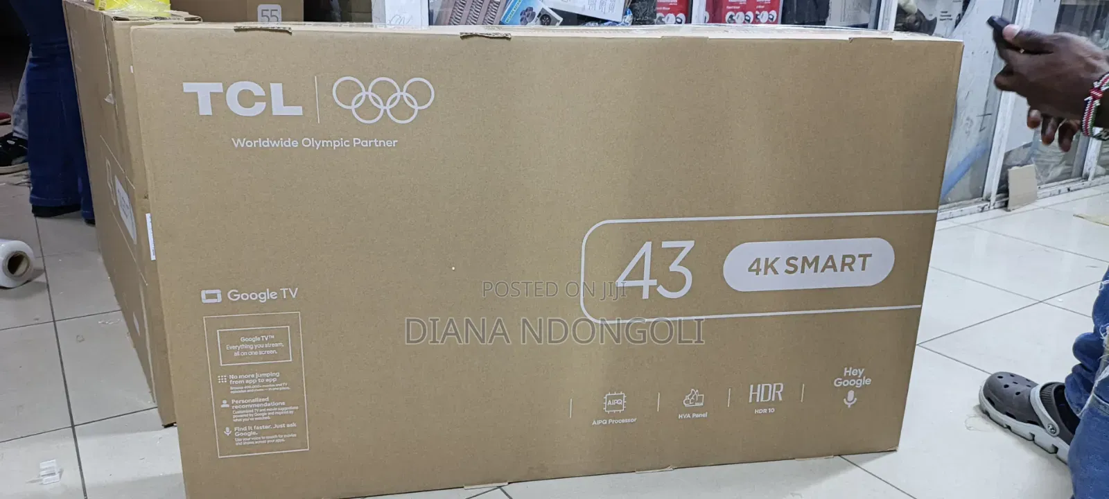 *Tcl 43" Smart Google Tv 2026 Model V6d