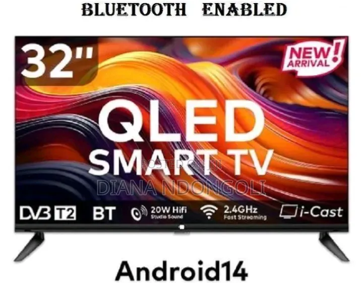 *Vitron 32" Qled Smart Android Frameless With Bluetooth
