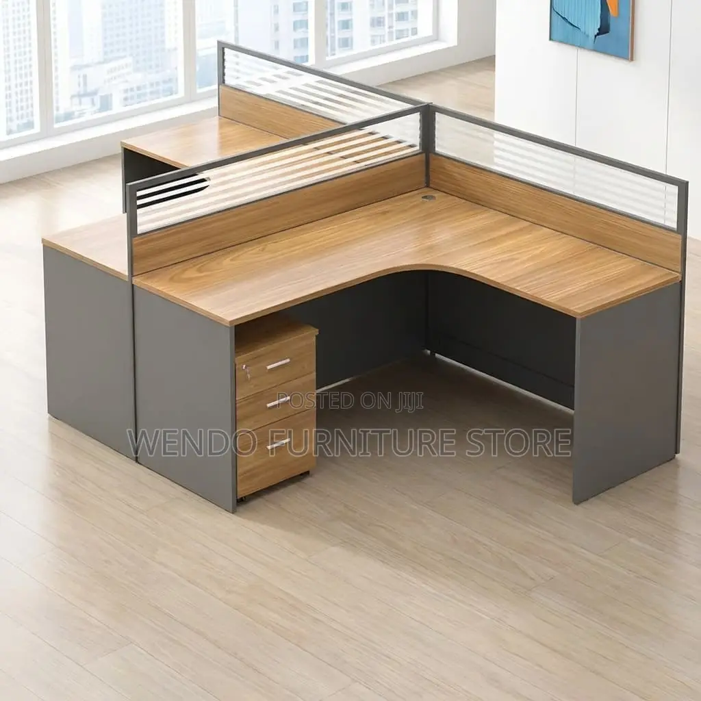 Office Workstation : 2-Way L-Shaped Workstation
