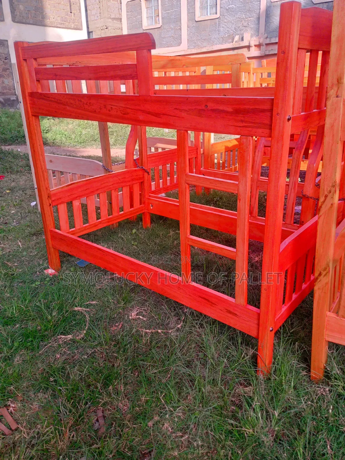 Double Decker 3*6 by 3*6-Hardwood -High Glos Paint- Kids Paradise