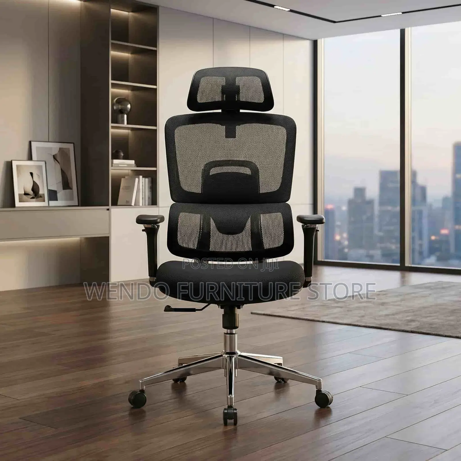 Office Chair : Black Ergonomic Office Chair