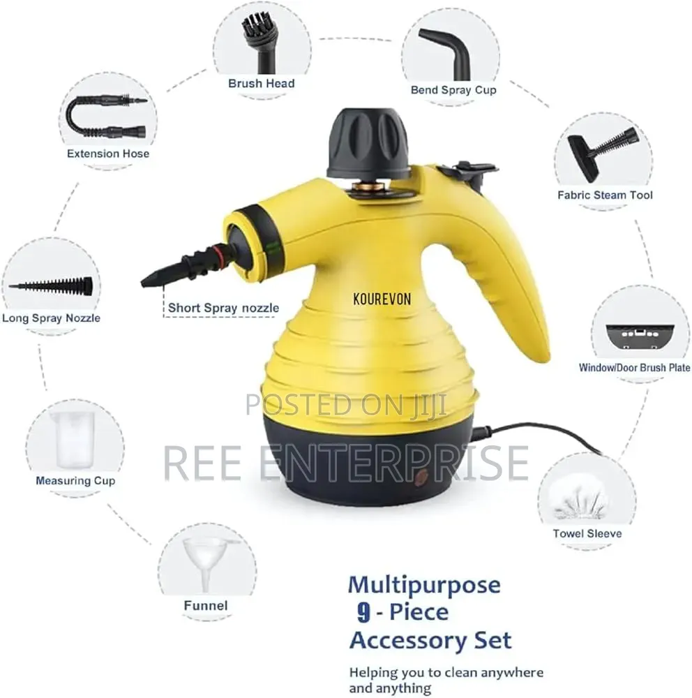 All Purpose 1000w Electric 9in1 Steam Cleaner Now Available