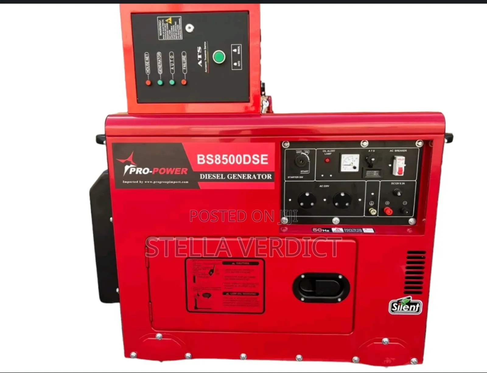 Pioneer Silent Diesel Generator With Ats 6gf-7.5kva