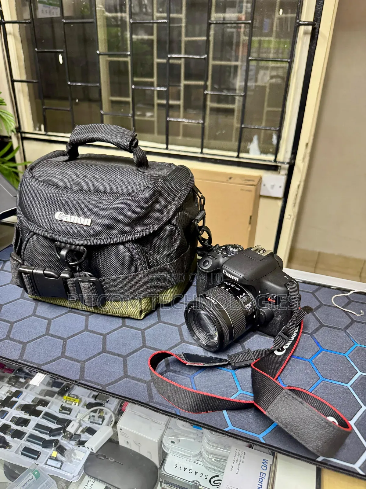 Canon Rebel T6i. 18-55mm Lense 128gb Sd Card