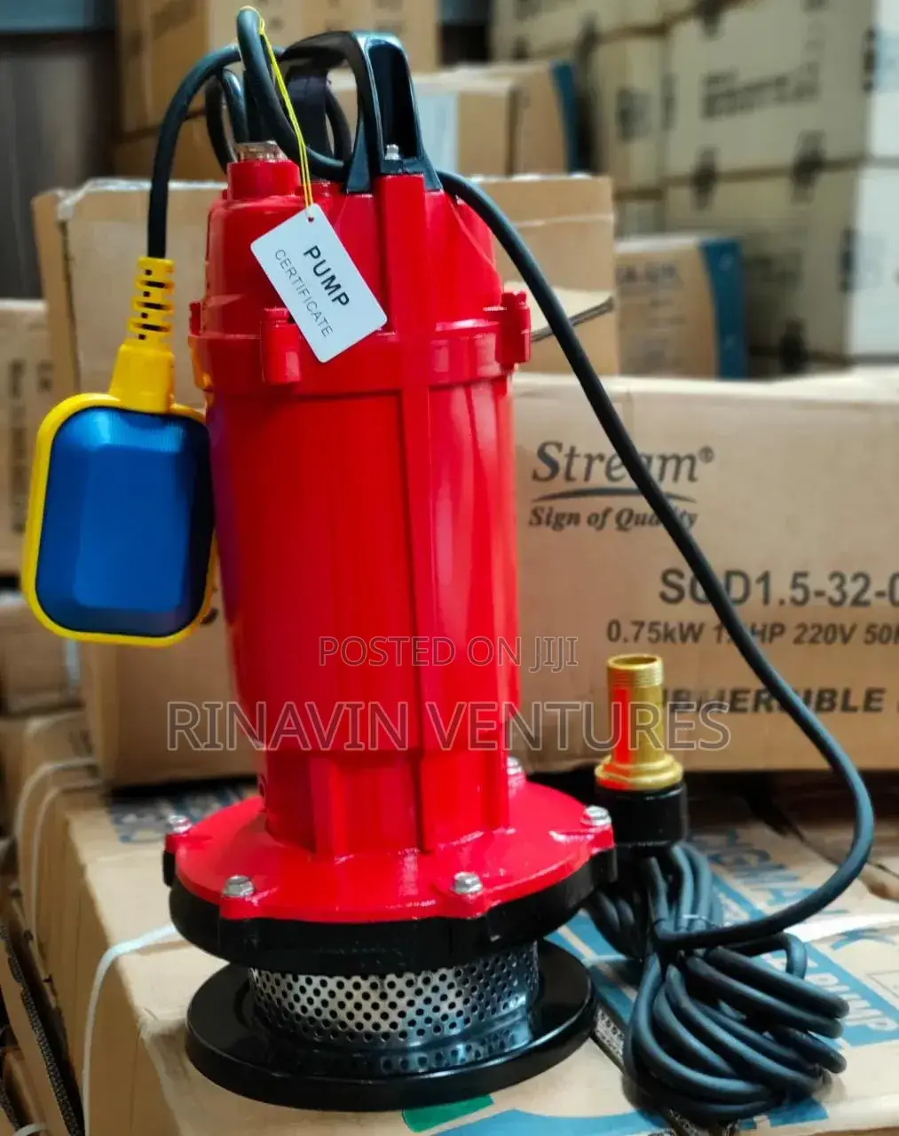 Stream Submersible Water Pump With Floating Switch