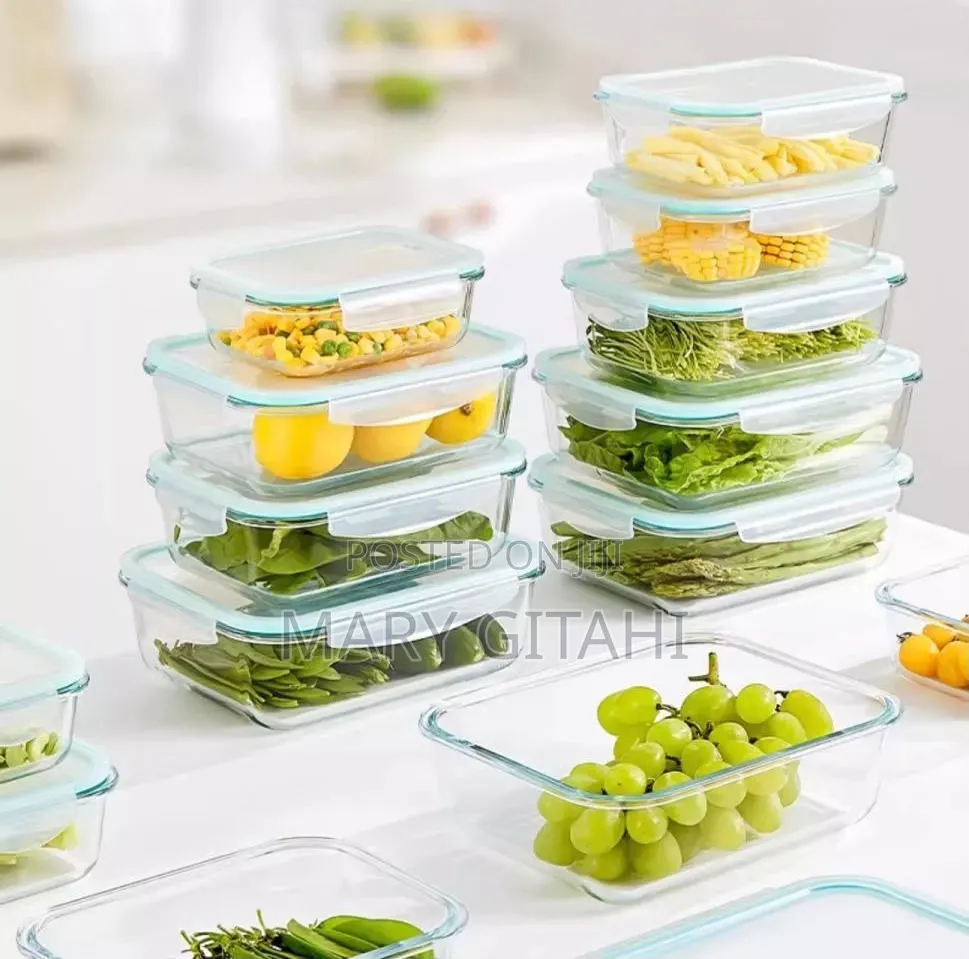 *3pc High Borosilicate Food Containers Heat Resistant