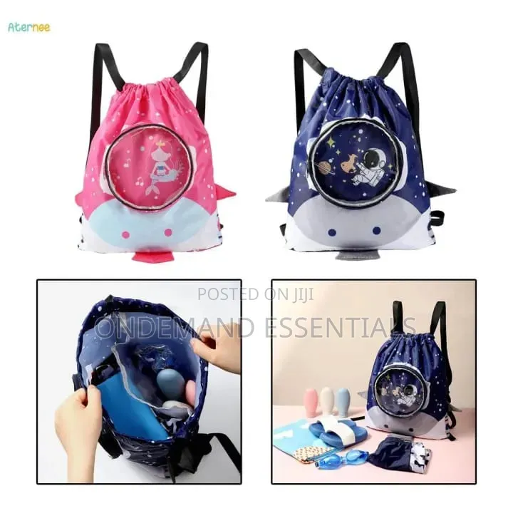 Cartoon Drawstring Waterproof Swimming Bag/Toys Bag