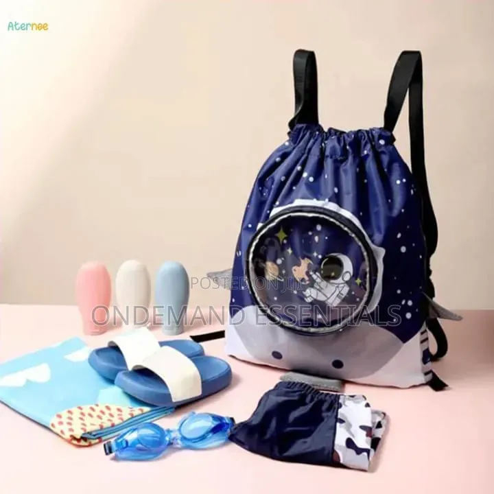Cartoon Drawstring Waterproof Swimming Bag/Toys Bag