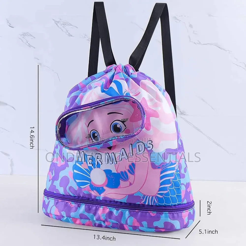 Cartoon Drawstring Waterproof Swimming Bag/Toys Bag