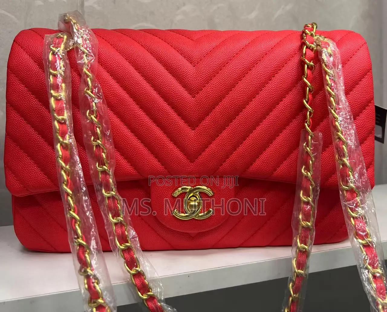 Quality Chanel Chevron Quilted Flap Bag