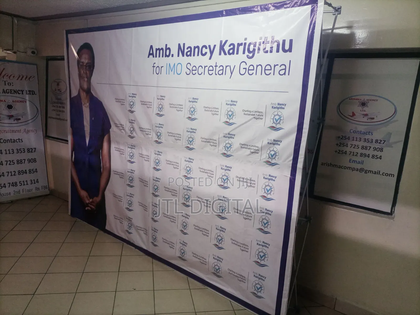 Custom Event Promotional Backdrop Banner Printing