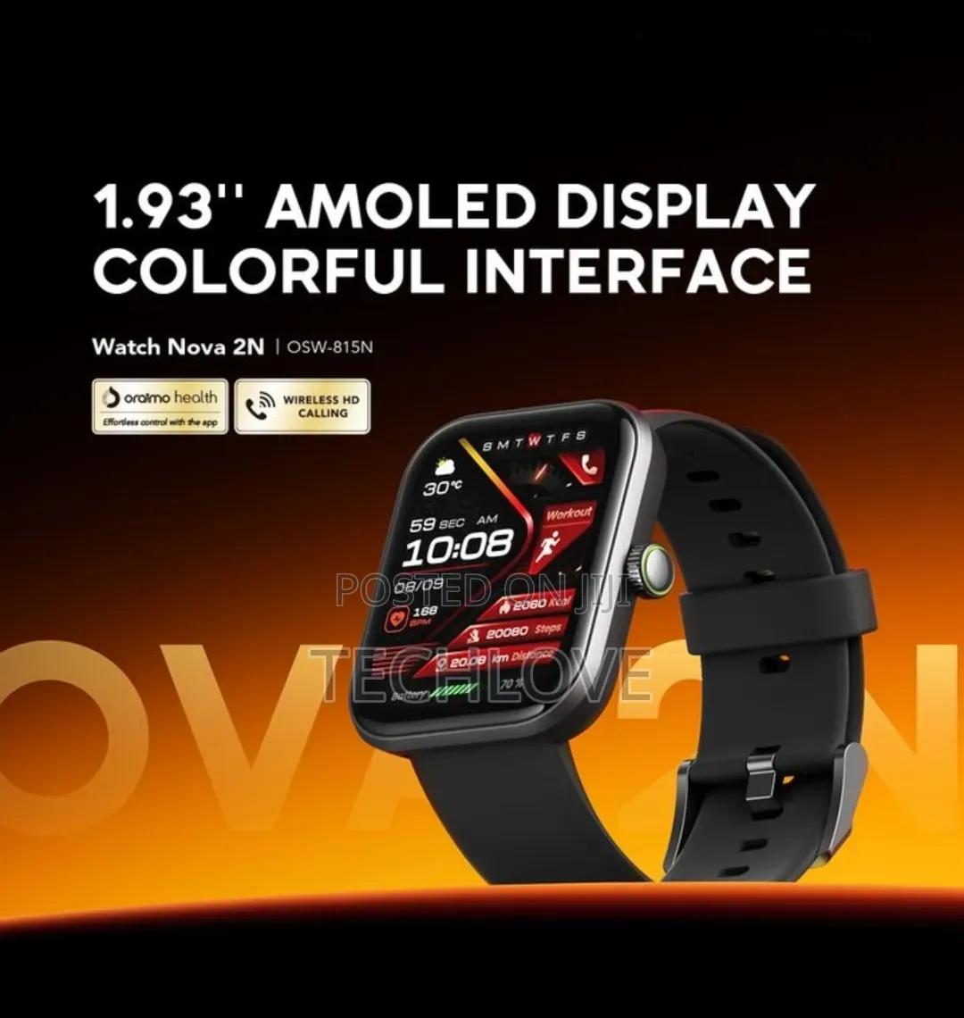 Oraimo Watch Nova 2n 1.93" Amoled Display Colourful Interface