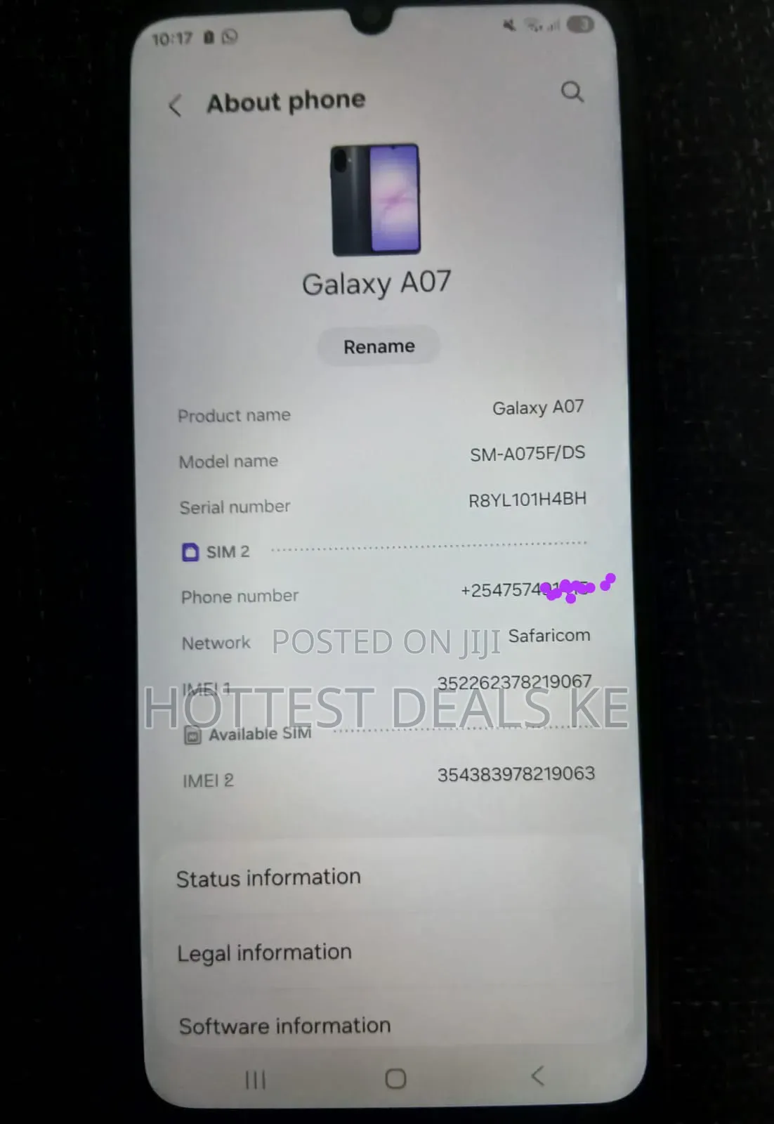 New Samsung Galaxy A07 4G 64 GB Black