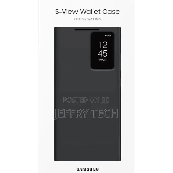 Org Samsung Galaxy S24 Ultra S-View Wallet Phone Case, Protective Cov