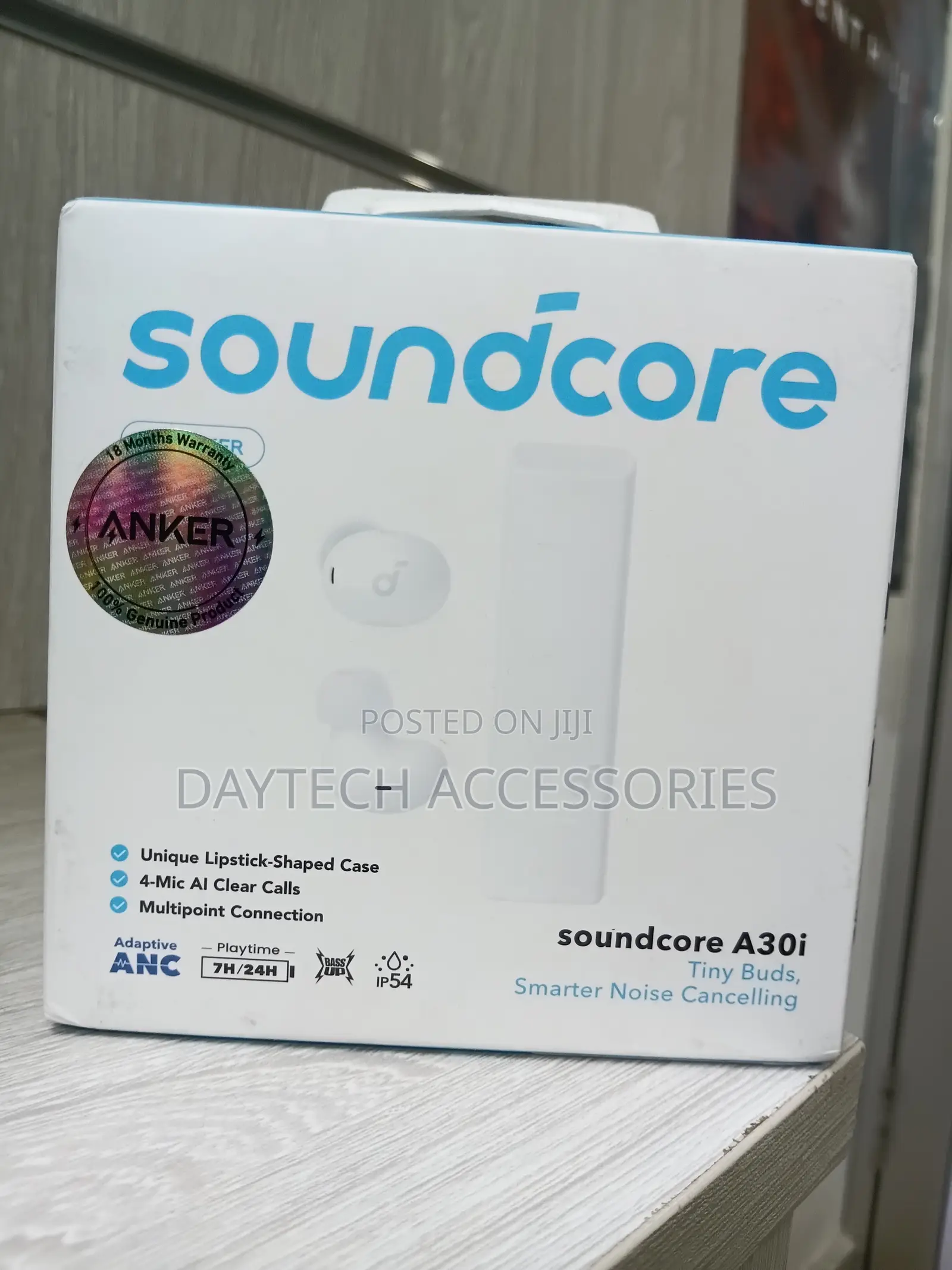 Anker Soundcore A30i Noise Cancelling Earbuds – A3958h21 – White
