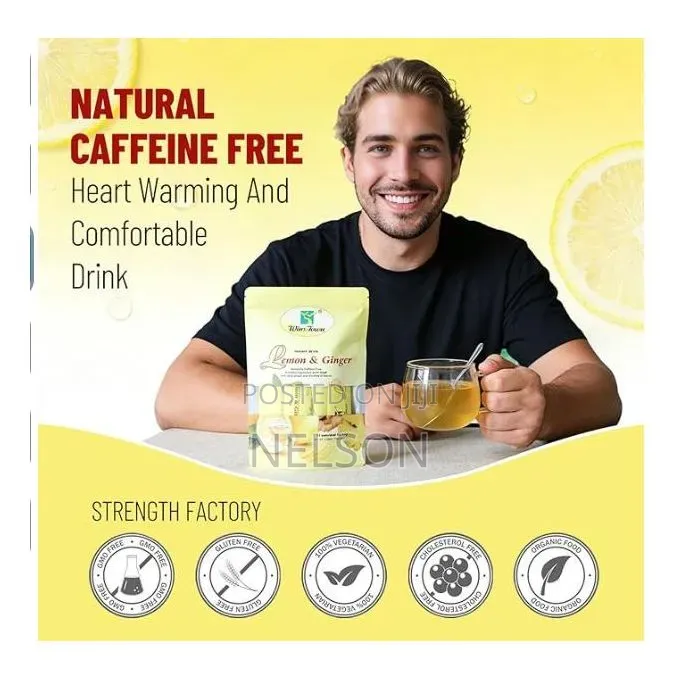 Lemon Ginger Tea, Honey Flavor Instant Beverage Granules-150g