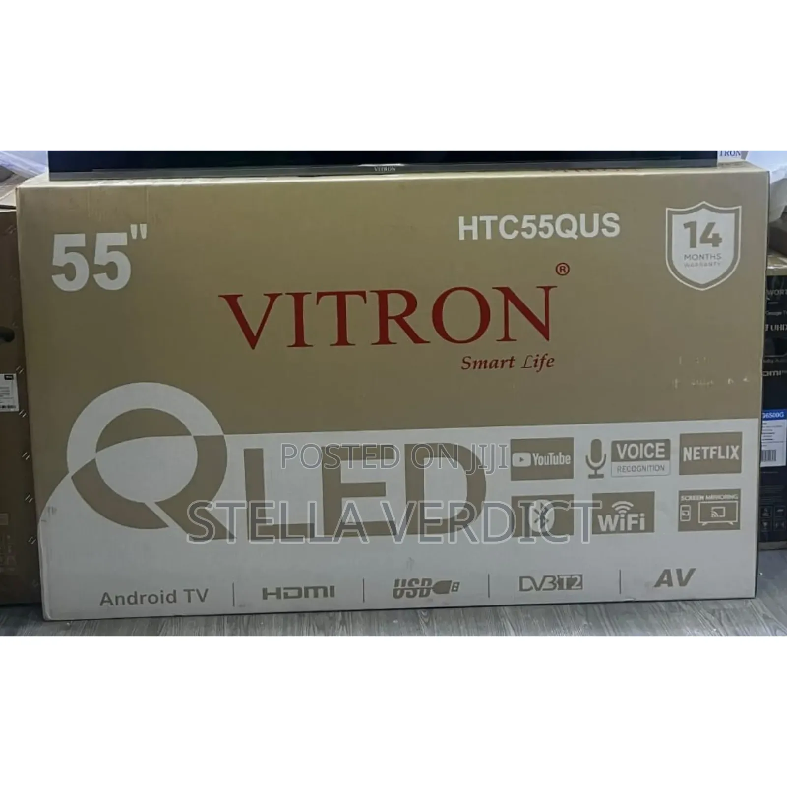 Vitron 55 Inches Smart Android Qled Bt