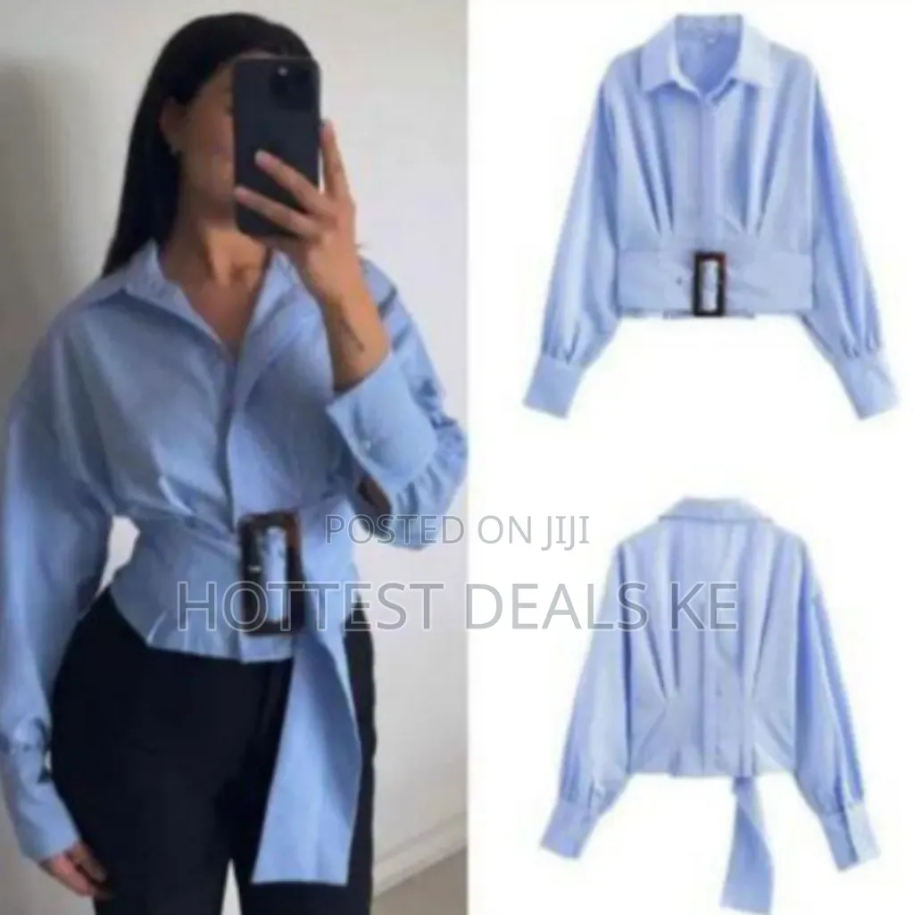 Light Blue and White Striped Shirt From Aveloria Modichic