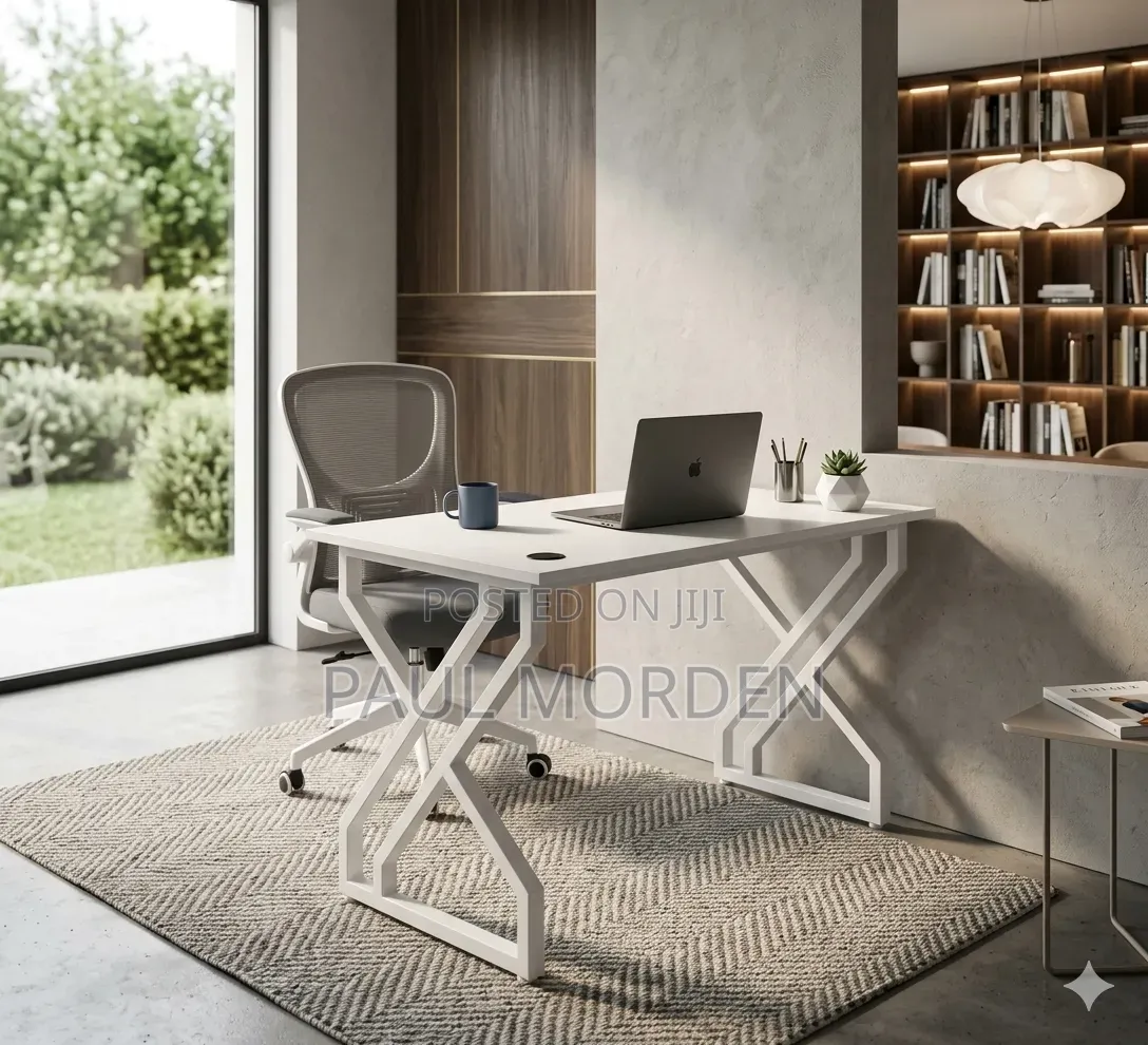 Office Taptop Table and Office Chair With Headrest