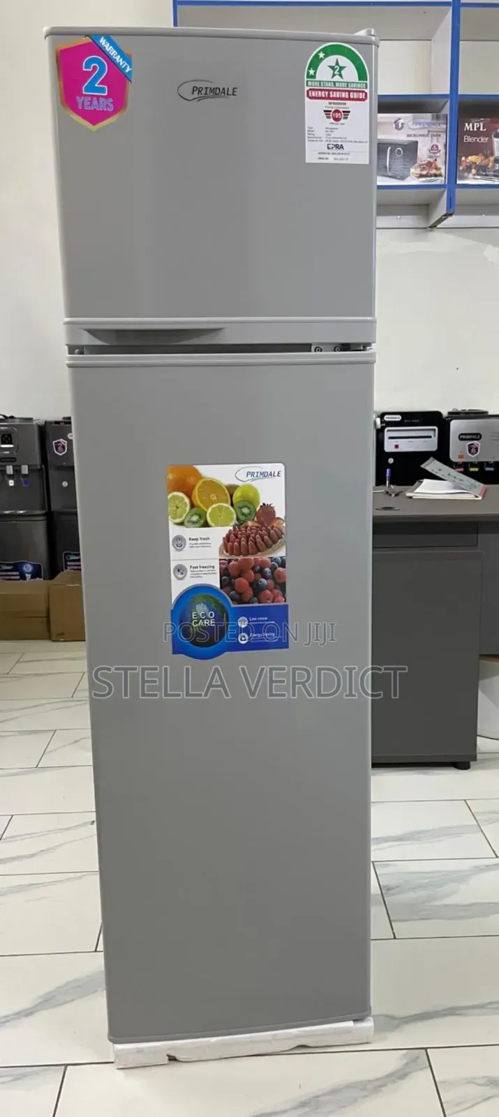 Primdale 168 Litres Large Capacity Double Door Refrigerator