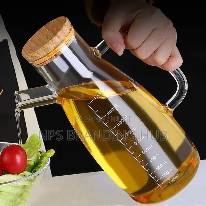 High Borosilicate Oil Jar/Oil Dispenser 1000ml (Stda