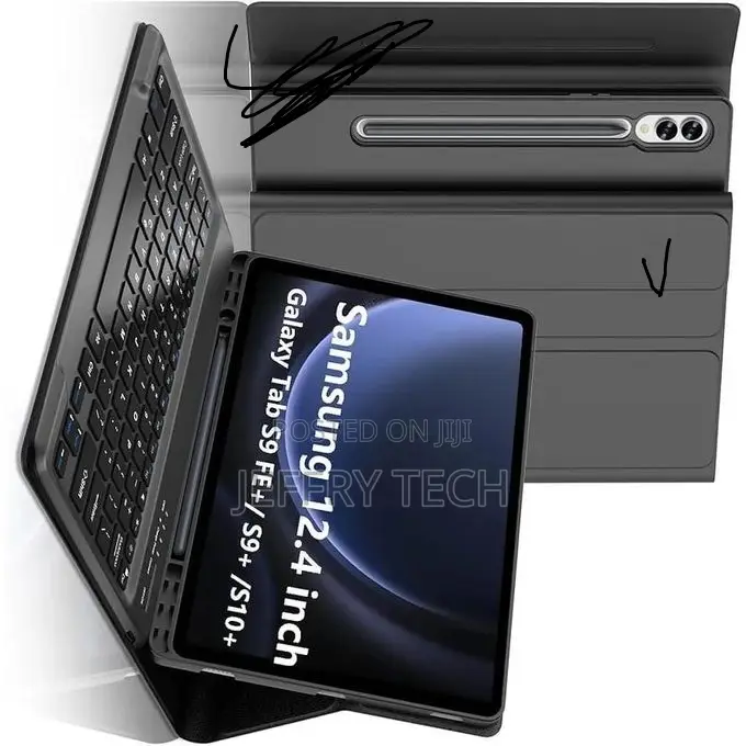 Keyboard for Galaxy Tab S9 Fe+/ S9+ /S10+ 12.4 Inch, Detachable Bluet