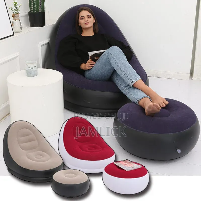 Inflatable Seat With Foot Rest Manual Pump – Js