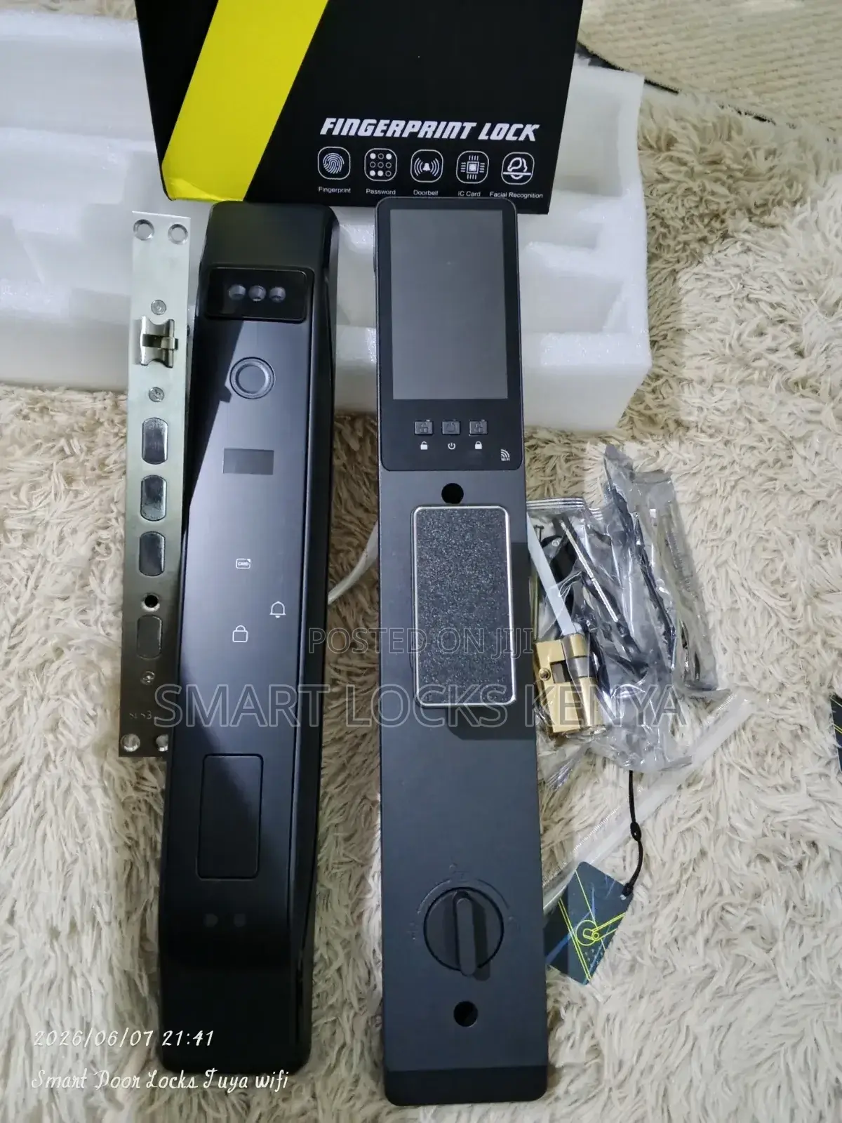 H01 Tuya 3d Face Palm Vein Recognition Automatic Door Lock Biometric